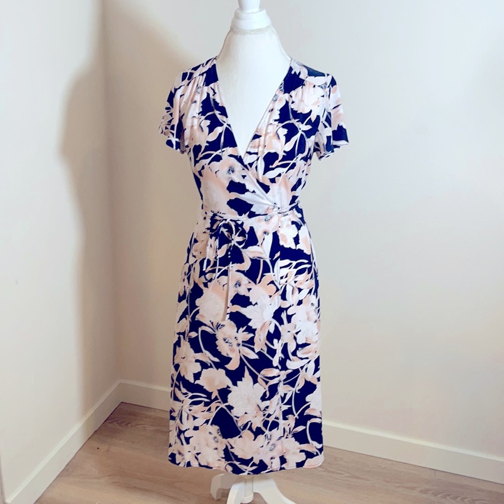Blue floral dress